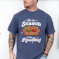 Christmas Book Lover Gingerbread Library Reading Bookaholic Men's Comfort Colors T-Shirt Blue Jean Christmas Book Lover Gingerbread Library Reading Bookaholic Men's Comfort Colors T-Shirt Blue Jean