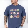 Christmas Book Lover Reading Reader Men Women Kids Xmas Men's Comfort Colors T-Shirt Blue Jean
