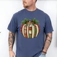 Christmas Book Ornament Bookworm Book Lover Men Women Men's Comfort Colors T-Shirt Blue Jean