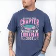 Closing This Chapter Retired Librarian 2025 Book Retirement Men's Comfort Colors T-Shirt Blue Jean