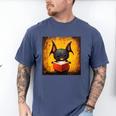 Colorful Sketch Oil Painting Of A Bat Reading Book Men's Comfort Colors T-Shirt Blue Jean Colorful Sketch Oil Painting Of A Bat Reading Book Men's Comfort Colors T-Shirt Blue Jean
