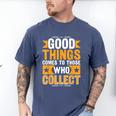 Comic Book Collector Meme Quote Men's Comfort Colors T-Shirt Blue Jean