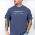 Cozy Season Good Book Fireplace Hot Beverage Snowflake Men's Comfort Colors T-Shirt Blue Jean