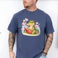 Crocodile Reading Book Watercolor Flowers Kids Men's Comfort Colors T-Shirt Blue Jean Crocodile Reading Book Watercolor Flowers Kids Men's Comfort Colors T-Shirt Blue Jean