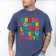 Cute ABCs Shirt Alphabet Colorful Letters Reading Books Kids Men's Comfort Colors T-Shirt Blue Jean