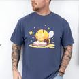 Cute Bee Reading Book Teacher Student Reader Graphic For Men Women Kids Men's Comfort Colors T-Shirt Blue Jean Cute Bee Reading Book Teacher Student Reader Graphic For Men Women Kids Men's Comfort Colors T-Shirt Blue Jean