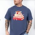 Cute Books And Coffee Crochet Valentines Day Tee For Couples Men's Comfort Colors T-Shirt Blue Jean Cute Books And Coffee Crochet Valentines Day Tee For Couples Men's Comfort Colors T-Shirt Blue Jean