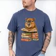 Cute Capybara Reading Books Animal Capybara Bookworms Men's Comfort Colors T-Shirt Blue Jean
