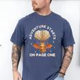 Cute Dragon Book Hot Air Balloon Adventure Fantasy Reading Men's Comfort Colors T-Shirt Blue Jean Cute Dragon Book Hot Air Balloon Adventure Fantasy Reading Men's Comfort Colors T-Shirt Blue Jean