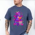 Cute Dragon Reading Books Bookworm Men's Comfort Colors T-Shirt Blue Jean Cute Dragon Reading Books Bookworm Men's Comfort Colors T-Shirt Blue Jean
