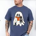 Cute Ghost Cat Reading Book Spooky Season Halloween Costume Men's Comfort Colors T-Shirt Blue Jean Cute Ghost Cat Reading Book Spooky Season Halloween Costume Men's Comfort Colors T-Shirt Blue Jean