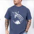 Cute Giraffe Wear Glasses Reading Book Librarian Bookworm Men's Comfort Colors T-Shirt Blue Jean