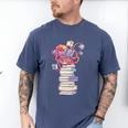 Cute Octopus Bookworm Fun Reading Tee For Book Lovers Men's Comfort Colors T-Shirt Blue Jean
