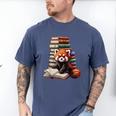 Cute Red Panda Reading Book Animal Bookworm Men's Comfort Colors T-Shirt Blue Jean Cute Red Panda Reading Book Animal Bookworm Men's Comfort Colors T-Shirt Blue Jean