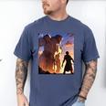 David And Goliath Bible Book Of Samuel Famous Bible Story Men's Comfort Colors T-Shirt Blue Jean