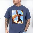 David And Goliath Bible Book Samuel King David Anime Manga Men's Comfort Colors T-Shirt Blue Jean