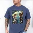 David And Goliath Bible Book Of Samuel King David Comic Men's Comfort Colors T-Shirt Blue Jean