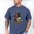 Dog Book Flower Men's Comfort Colors T-Shirt Blue Jean