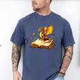 Dragon Fantasy Book Lover Bookish Reader Bookworm Wildflower Men's Comfort Colors T-Shirt Blue Jean Dragon Fantasy Book Lover Bookish Reader Bookworm Wildflower Men's Comfort Colors T-Shirt Blue Jean