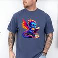 Dragon Reading a Book Bookworm Book Lover Men's Comfort Colors T-Shirt Blue Jean Dragon Reading a Book Bookworm Book Lover Men's Comfort Colors T-Shirt Blue Jean
