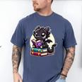 Dragon Reading A Book Cute Bookworm Book Lover Men's Comfort Colors T-Shirt Blue Jean