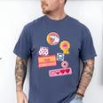 Dungeon Crawler Carl Colorful Sticker Collage LitRPG Book Men's Comfort Colors T-Shirt Blue Jean Dungeon Crawler Carl Colorful Sticker Collage LitRPG Book Men's Comfort Colors T-Shirt Blue Jean