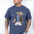 Dungeon Crawler Carl Sketchbook Princess Donut And Carl Book Men's Comfort Colors T-Shirt Blue Jean Dungeon Crawler Carl Sketchbook Princess Donut And Carl Book Men's Comfort Colors T-Shirt Blue Jean