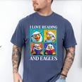 Eagle Love Reading And Eagles Child Book Lover Men's Comfort Colors T-Shirt Blue Jean Eagle Love Reading And Eagles Child Book Lover Men's Comfort Colors T-Shirt Blue Jean