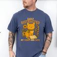 Easily Distracted By Cats And Books Cute Cat Book Lover Men's Comfort Colors T-Shirt Blue Jean Easily Distracted By Cats And Books Cute Cat Book Lover Men's Comfort Colors T-Shirt Blue Jean