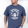 Education Is Freedom History Books African Pride Women Men's Comfort Colors T-Shirt Blue Jean Education Is Freedom History Books African Pride Women Men's Comfort Colors T-Shirt Blue Jean