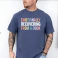Emotionally Recovering From a Book Reading Librarian Men's Comfort Colors T-Shirt Blue Jean