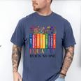 Equality Hurts No One LGBTQ Pride Books And Flowers Men's Comfort Colors T-Shirt Blue Jean Equality Hurts No One LGBTQ Pride Books And Flowers Men's Comfort Colors T-Shirt Blue Jean