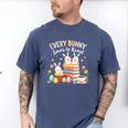 Every Bunny Loves To Read Book Lover Easter Day Apparel Men's Comfort Colors T-Shirt Blue Jean