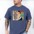 Feminist Ruth Bader Ginsburg RBG Quote Girl With Book Women Men's Comfort Colors T-Shirt Blue Jean