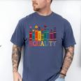 Floral Flower Book Equality Human Rights Women's Rights Men's Comfort Colors T-Shirt Blue Jean