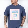 Fun Cute Introvert Cat Character Quote Men Women Men's Comfort Colors T-Shirt Blue Jean Fun Cute Introvert Cat Character Quote Men Women Men's Comfort Colors T-Shirt Blue Jean