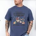Gardening & Library Lover Books Reading Plants Cute Men's Comfort Colors T-Shirt Blue Jean