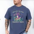 Girls Loves Dragon Books Fantasy Girls Kids Toddler Women Men's Comfort Colors T-Shirt Blue Jean Girls Loves Dragon Books Fantasy Girls Kids Toddler Women Men's Comfort Colors T-Shirt Blue Jean