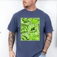 Green Comic Book Green Graphic Men's Comfort Colors T-Shirt Blue Jean