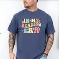 Groovy In My Reading Era Read Book Reader Reading Men's Comfort Colors T-Shirt Blue Jean