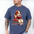 Guinea Pig Reading Books Matching Bookworm Readers Librarian Men's Comfort Colors T-Shirt Blue Jean