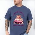 Where Hearts Groovy Meet Stories Coffee Books Valentines Day Men's Comfort Colors T-Shirt Blue Jean