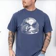 Hedgehog Reading Book Full Moon Lake Scenery Men's Comfort Colors T-Shirt Blue Jean Hedgehog Reading Book Full Moon Lake Scenery Men's Comfort Colors T-Shirt Blue Jean