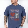 Horror Book Club Creepy Reader Gothic Fiction Thriller Fan Men's Comfort Colors T-Shirt Blue Jean