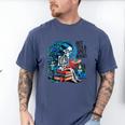 Hot Tea & Spicy Books Skeleton Reader Men's Comfort Colors T-Shirt Blue Jean Hot Tea & Spicy Books Skeleton Reader Men's Comfort Colors T-Shirt Blue Jean