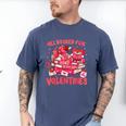 HUGvyn All Booked For Valentines Teacher Book Reading Heart Men's Comfort Colors T-Shirt Blue Jean