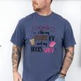 Iced Coffee & Reading Smut Books Girly Spicy Novels Men's Comfort Colors T-Shirt Blue Jean Iced Coffee & Reading Smut Books Girly Spicy Novels Men's Comfort Colors T-Shirt Blue Jean