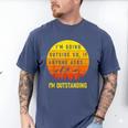 I'm Outstanding Retro Introvert Mountain Trip Lover Men's Comfort Colors T-Shirt Blue Jean