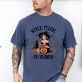 I'm Reading Halloween Witch Book Lover Men's Comfort Colors T-Shirt Blue Jean