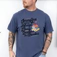 Imagine Being Afraid Of Drag Queens & Books Equality Men's Comfort Colors T-Shirt Blue Jean Imagine Being Afraid Of Drag Queens & Books Equality Men's Comfort Colors T-Shirt Blue Jean